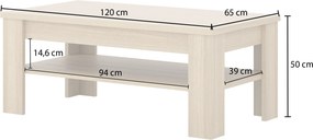 Ława LUNO 120 cm Stolik Kawowy do Salonu