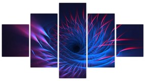 Obraz - abstrakcja kwiatu (125x70 cm)