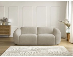 Beżowa sofa z materiału bouclé 230 cm Tina – Bobochic Paris