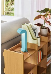 Niebieska lampa stołowa LED ze ściemniaczem (wysokość 34 cm) Soothe – Hübsch