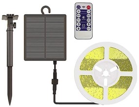 LED Taśma solarna ściemnialna LED/1,2W/3,7V 3000K IP67 5m