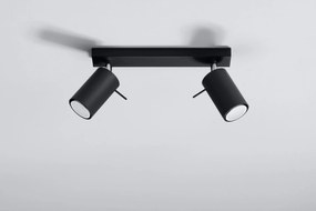 Halogenowy plafon LED czarny H6-W81