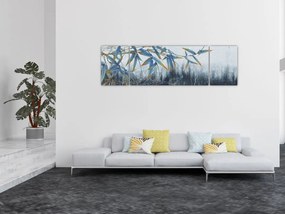 Obraz - Bambus na ścianie (170x50 cm)