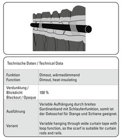 Beżowa żakardowa termiczna zasłona zaciemniająca 140x245 cm Ornament – Sehlbach