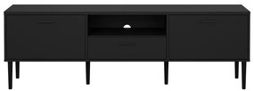 Czarna szafka pod TV 177x57 cm Media – Tvilum