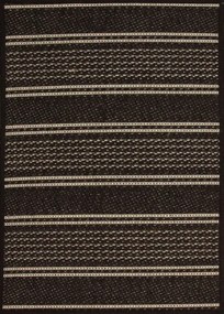 Dywan Natura PT Pasy brązowy 120x160 Owal