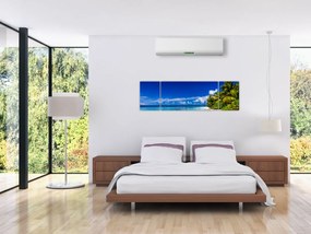 Obraz tropikalnej plaży (170x50 cm)