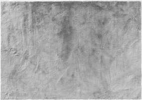 Miękki dywan ze sztucznego futra, szary, FELINE