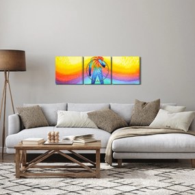 Obraz - Wewnętrzna siła (z zegarem) (90x30 cm)