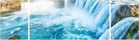 Obraz - Wodospad Godafoss (170x50 cm)