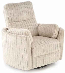 Beżowy rozkładany fotel wypoczynkowy M2-Z17