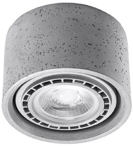 Szara lampa punktowa ø 14 cm Spattio – Nice Lamps