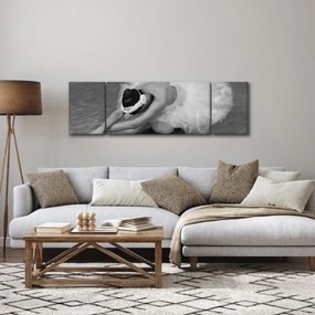 Obraz - Balerina, czarno-biały (170x50 cm)