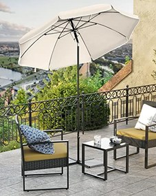 Parasol ogrodowy SOMBRILLA 160 cm, beżowy