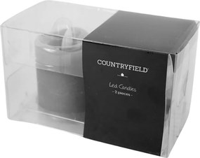 LED świeca słupkowa LYON 8 cm biała, zestaw 2 szt.