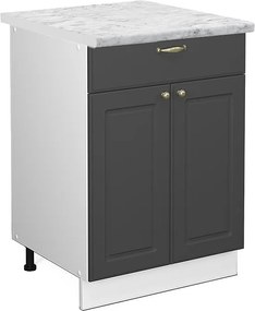 Szafka dolna do kuchni antracytowo-złoty 60x60x82 fame-line