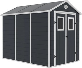 Wiata ogrodowa z żywicy "Texas" - 5,23 m² - zestaw do kotwienia w zestawie - antracyt