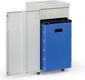 Niszczarka przemysłowa mikrościnkowa MDM215-70L, 15 arkuszy, 70 l, metalowa obudowa