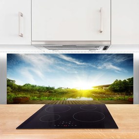 Szkło Dekoracyjne do Kuchni Spokojna Tafla Jeziora