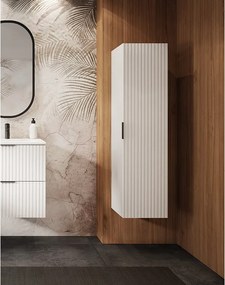 Słupek łazienkowy ryflowany FLOW 136 cm biały