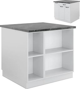 Wyspa kuchenna biały dom wiejski/biały 90x60x82 fame-line