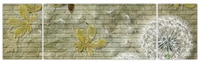 Obraz - Dmuchawce unoszone wiatrem (170x50 cm)