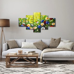 Obraz dzikich kwiatów (125x70 cm)