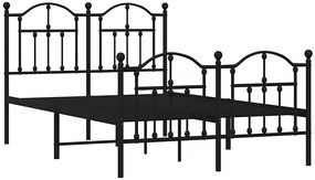 Czarne metalowe łóżko w stylu loftowym 120x200cm - Azos