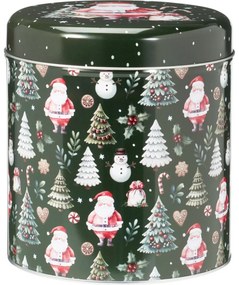 Zestaw 2 blaszanych puszek świątecznych Teddies