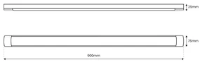 Listwa LED Batten 27W 90cm 4000K
