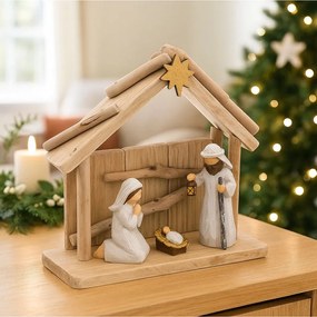 Scenka Boże Narodzenie, drewniana