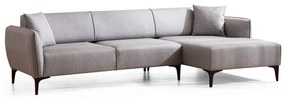 Jasnoszara sofa narożna Belissimo, narożnik prawy – Balcab Home