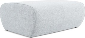 Pufa - z tkaniny szenilowej - jasny niebieski - NANEA