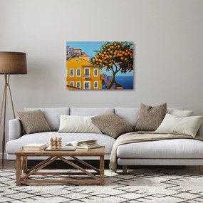 Obraz na szkle - Drzewo pomarańczowe (70x50 cm)
