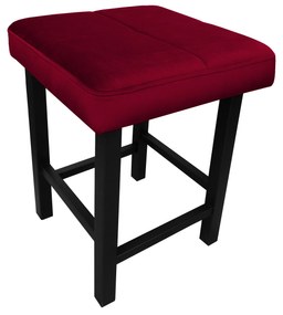 Taboret KLASYK tkanina Welur stelaż metalowy