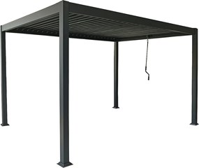 Pergola bioklimatyczna wolnostojąca z otwieranym dachem - 12 m² - antracytowy - AMALFI