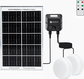 Aigostar - solarny plafon LED 2xLED/35W/3,7V 6000 mAh IP65 + pilot