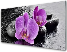 Szkło Ozdobne do Kuchni Egzotyczna Orchidea w Gabinecie Spa