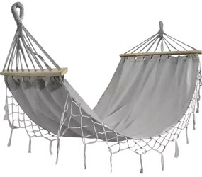 Szara huśtawka ZEPIRA 100 x 200 cm + torba gratis