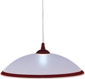 Biało-brązowa lampa wisząca kuchenna - S563 Rezi