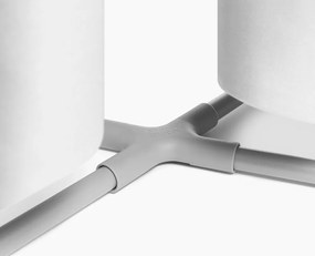 Jasnoszary tekstylny kosz na pranie 2x40 l Duo – Joseph Joseph