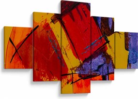 Obraz abstrakcji (125x70 cm)