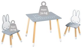 Zestaw mebli dla dzieci 3 szt. Miffy – Roba