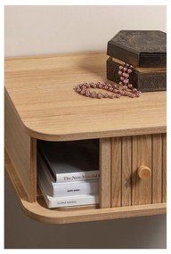 Wisząca szafka nocna w dekorze sosny w naturalnym kolorze Jena – WOOOD