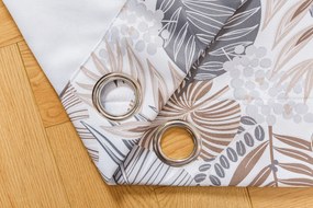 Designerska zasłona ALOFA 140x270 cm, wzorzysta Zawieszanie: Taśma z wiązaniami