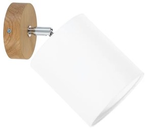 Spot-Light 56744174 - Kinkiet ścienny punktowy APRILLIA 1xE27/25W/230V dąb biały