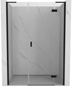Mexen Mist-H L drzwi prysznicowe uchylne prawe 120 cm, transparent, czarne - 8A5L-120-001-70-00-P