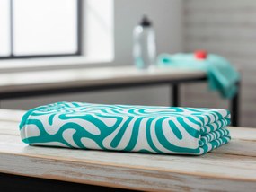 SZYBKOSCHNĄCY RĘCZNIK Z MIKROFIBRY TURKUSOWY 70X140 70x140 cm