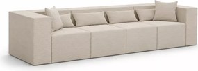 Kanapa modułowa 4-osobowa Terospito XL - nowoczesna sztruksowa sofa z poduszkami