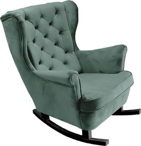 Fotel Relax z Tapicerowanym Siedzeniem i Podłokietnikami, Fotel TV 102x81x95cm Zielony_29853